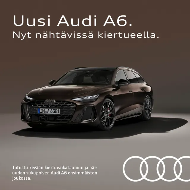 Uusi Audi A6 -esittelykiertue
