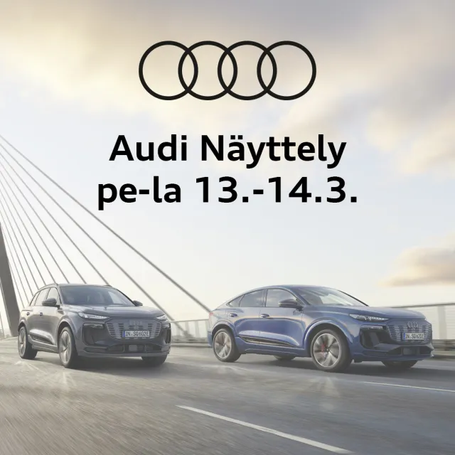 Audi Näyttely 13.–14.3.2026