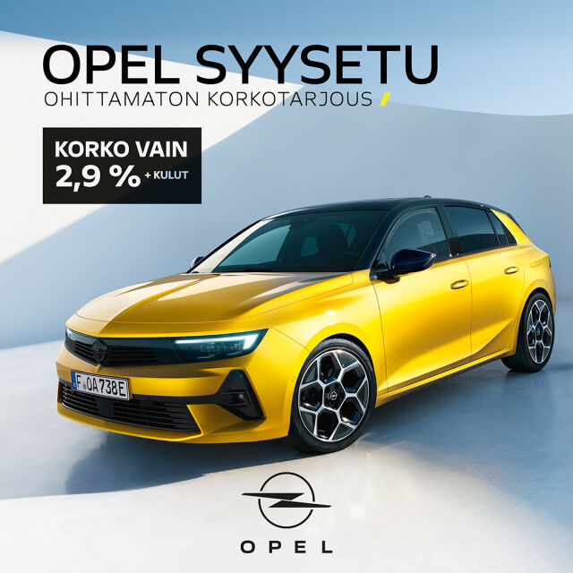 OPEL SYYSETU - Ohittamaton korkotarjous