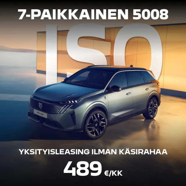 YKSITYISLEASING ILMAN KÄSIRAHAA ALK. 489 €