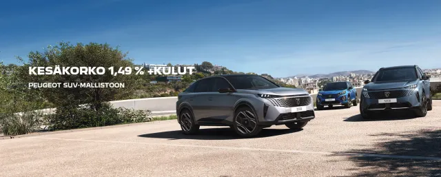 PEUGEOT KESÄKORKO 1,49 % + kulut
