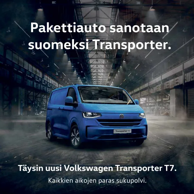 Täysin uusi Volkswagen Transporter T7