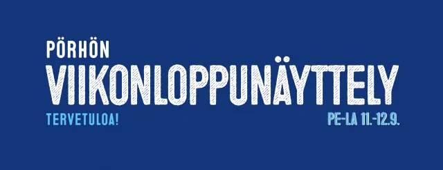Pörhön viikonloppunäyttely 11.–12.9.