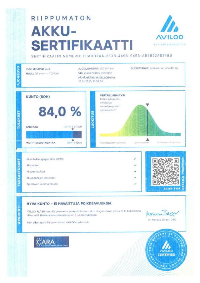 AUDI Q7 2016 Business 3,0 V6 TDI e-tron quattro tiptronic * Teknologia-paketti "Tour", Täydellinen merkkiliikkee