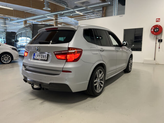 BMW X3 2015 30d xDrive M-Sport *LCI *Webasto *Koukku *ACC *PPF Suojakalvo *Prof navi *Huollettu 8/25