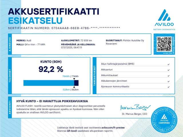 AUDI Q4 e-tron 2021 50 e-tron quattro*HUIKEAN HIENO SÄHKÄRI KAIKILLA MAUSTEILLA**