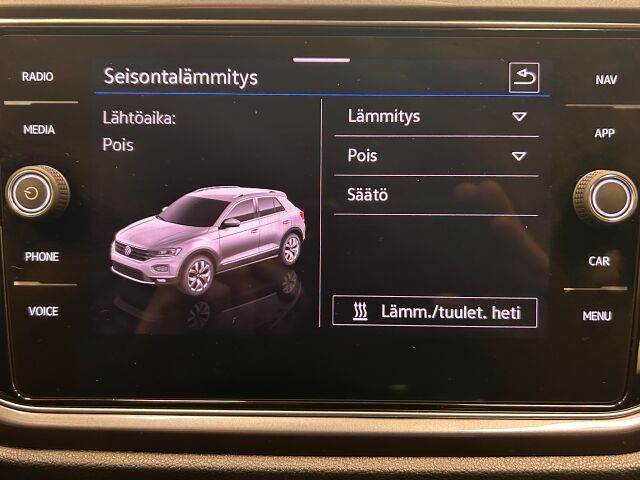 VOLKSWAGEN T-Roc 2021 Sport 1,5 TSI EVO 110 kW aut.. Webasto, koukku, Sport-pak, istuin.pak. avaimettomuus, kaukovalo-aut