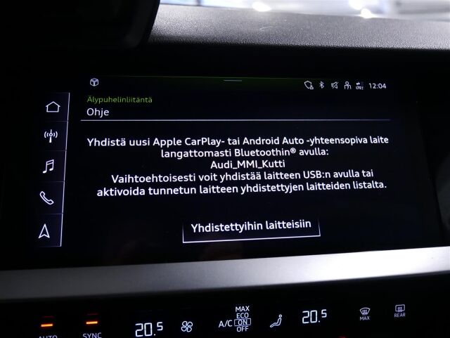 AUDI A3 2022 Sportback Progress 30 TFSI 81kW MHEV S tronic, 1-omisteinen, hyvät varusteet! MY23.