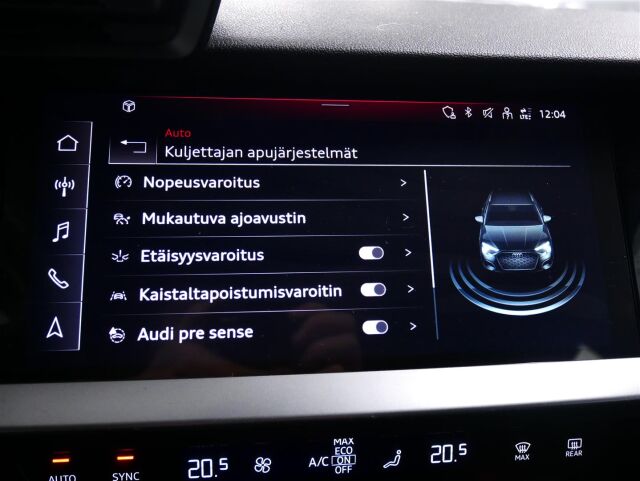 AUDI A3 2022 Sportback Progress 30 TFSI 81kW MHEV S tronic, 1-omisteinen, hyvät varusteet! MY23.