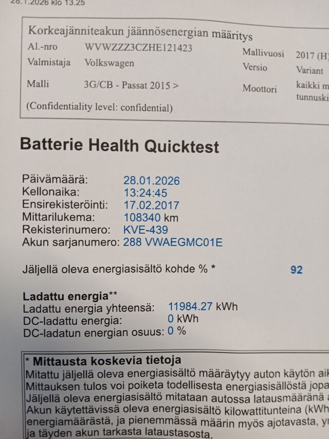 VOLKSWAGEN Passat 2017 Variant GTE Plug-In Hybrid 160 kW (218 hv) DSG-automaatti* Webasto ym*