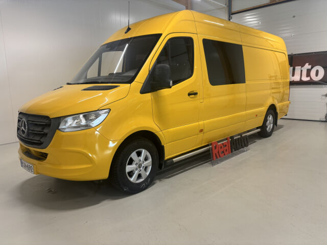 MERCEDES-BENZ Sprinter 2019 316CDI 7G-TRONIC 3+3 M-A SIS ALV! *PITKÄ SÄNKY *DISTRONIC *WEBASTO *7" MBUX