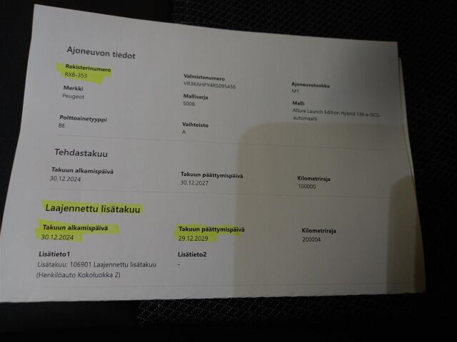 PEUGEOT 5008 2025 Allure Launch Edition 136 e-DCS-automaatti