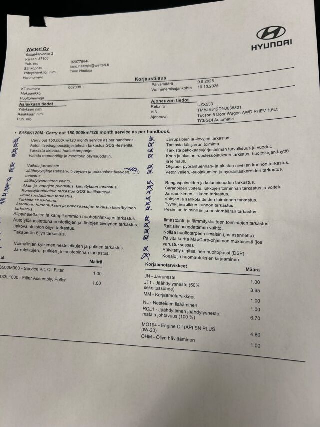 HYUNDAI Tucson 2021 1,6 T-GDI 265 hv Plug in 4WD 6AT Premium