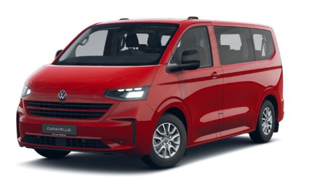 Volkswagen Caravelle 2026 Life 2,5 eHybrid 171 kW, CVT-automaatti / Tilattavissa  1+7 tai 1+8 / Tehdastakuu 5v tai 200tkm |