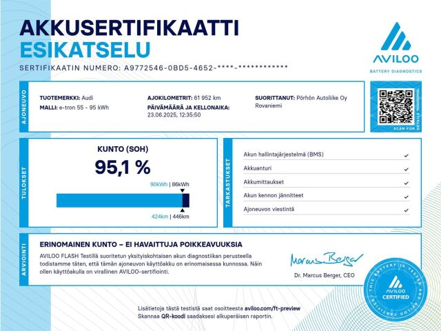 AUDI e-tron 2020 Advanced Edition 55 quattro **TODELLA UPEA TÄSYYSÄHKÖ KAIKILLA MAUSTEILLA**