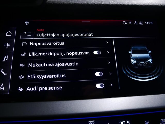 Audi A3 2025 Sedan TFSI quattro 150 kW Plus ***Tähän autoon 3 vuoden / 150tkm jatkoturva veloituksetta!***