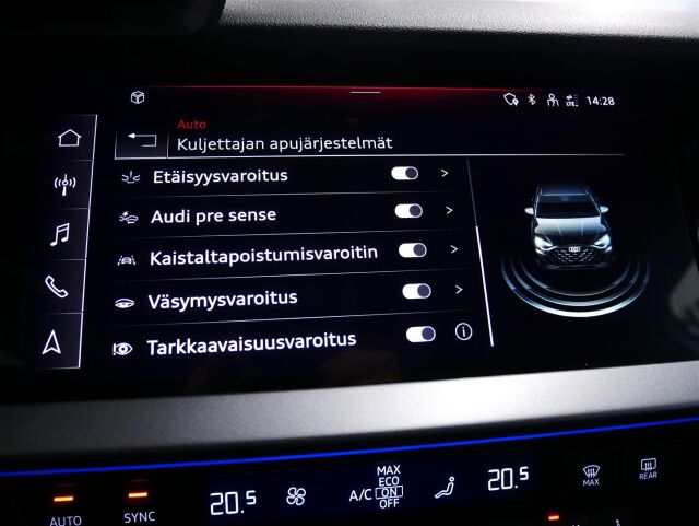 Audi A3 2025 Sedan TFSI quattro 150 kW Plus ***Tähän autoon 3 vuoden / 150tkm jatkoturva veloituksetta!***